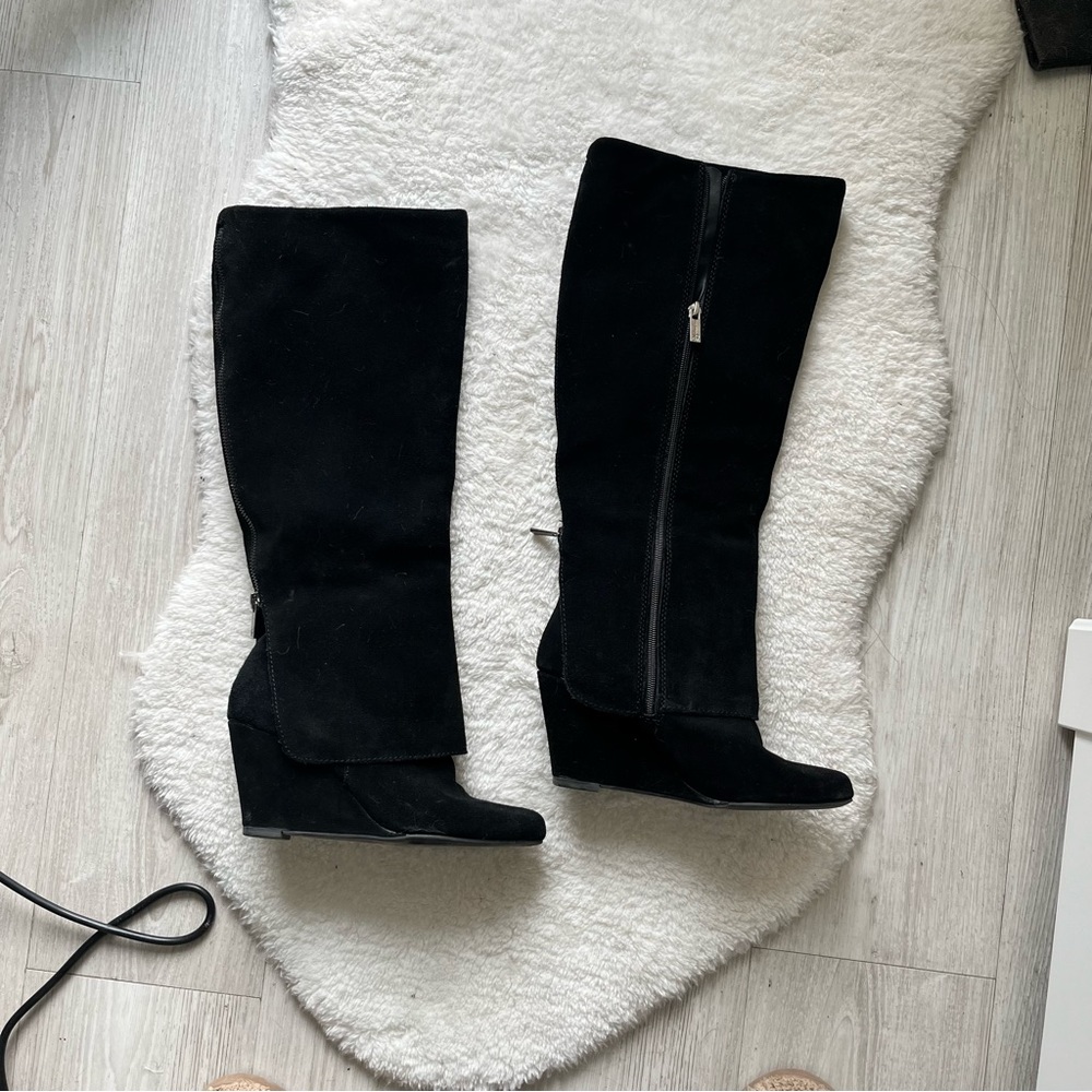 Jessica Simpson suede leather boots